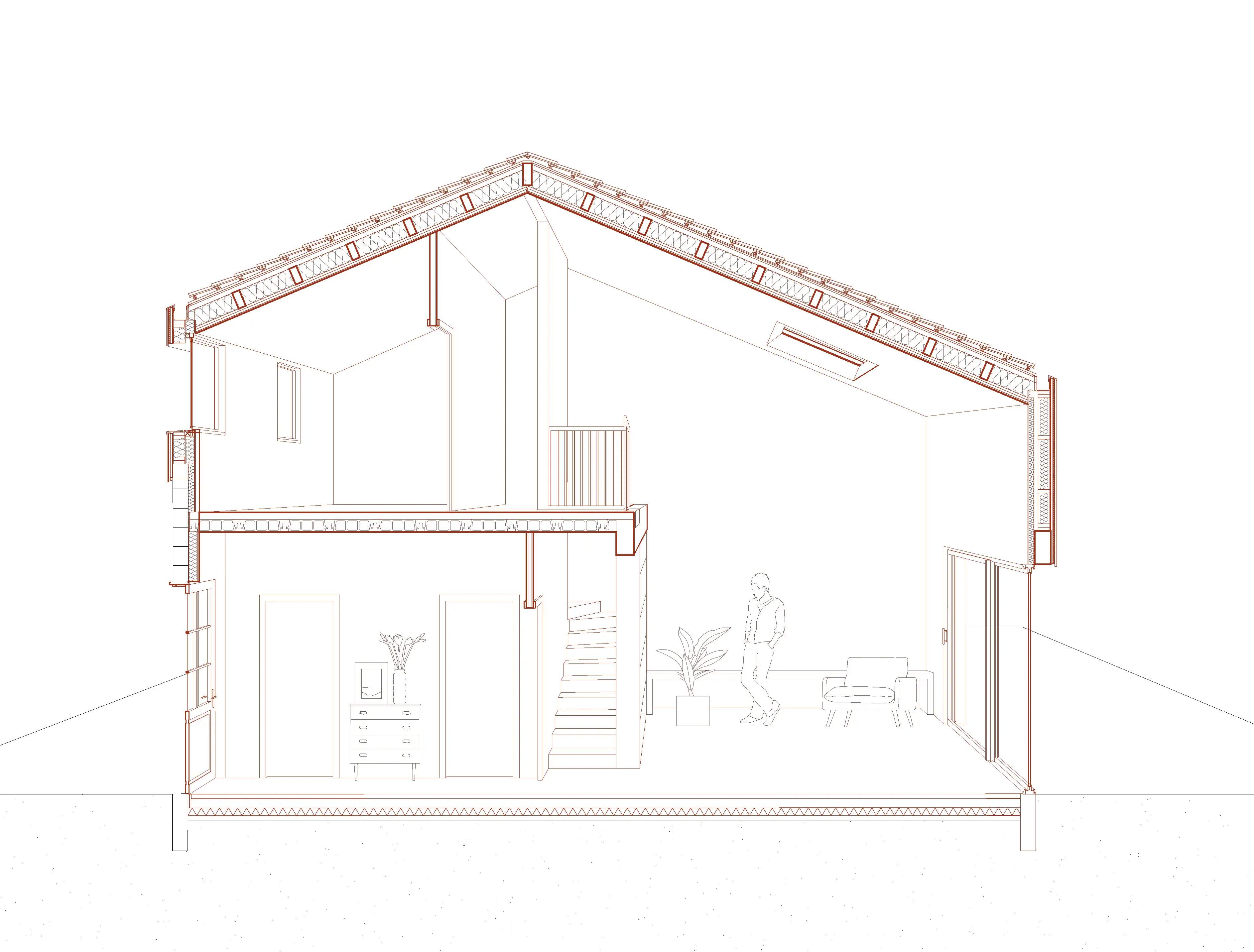 coupe perspective état livré