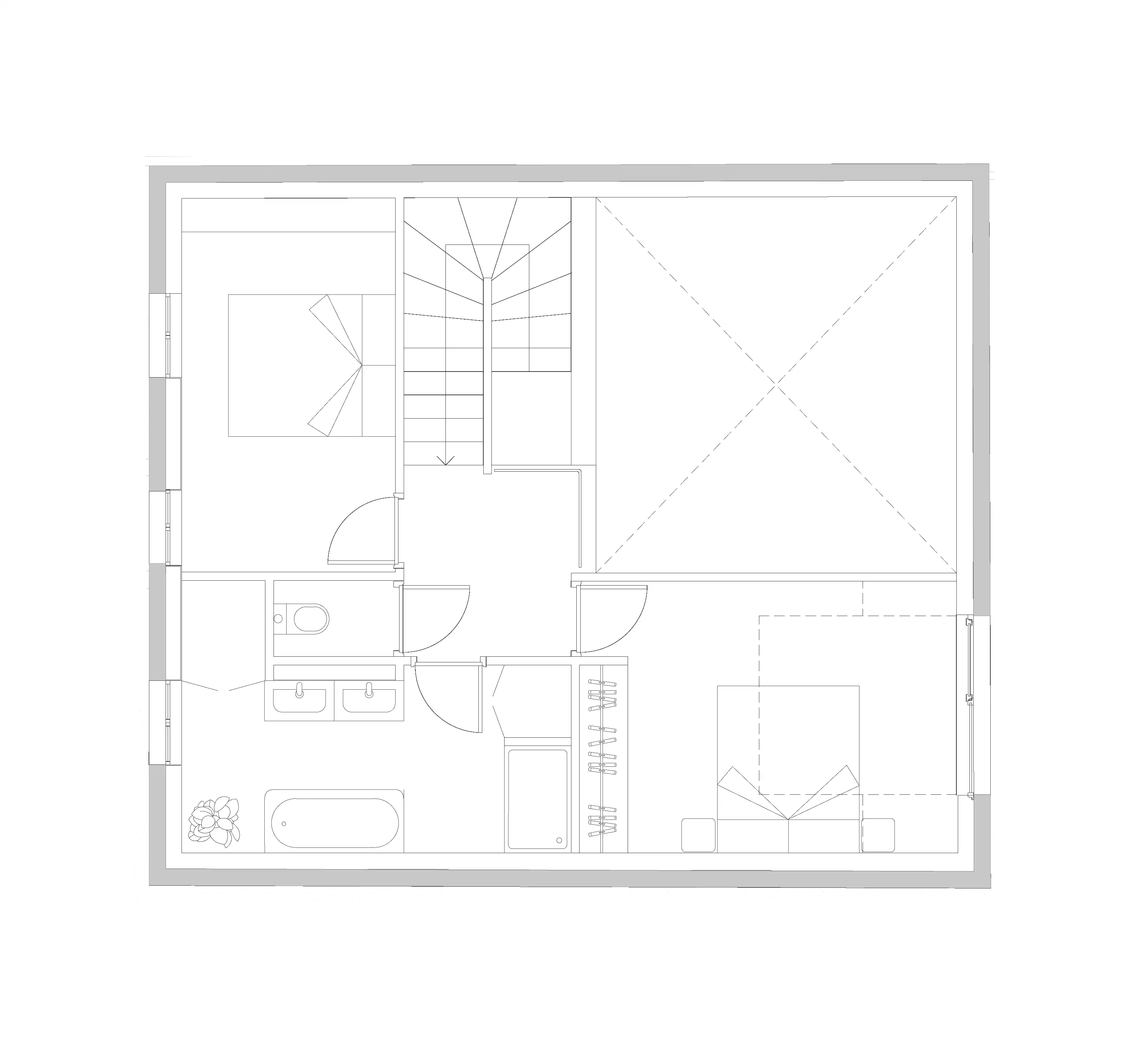plan de l'étage Bègles